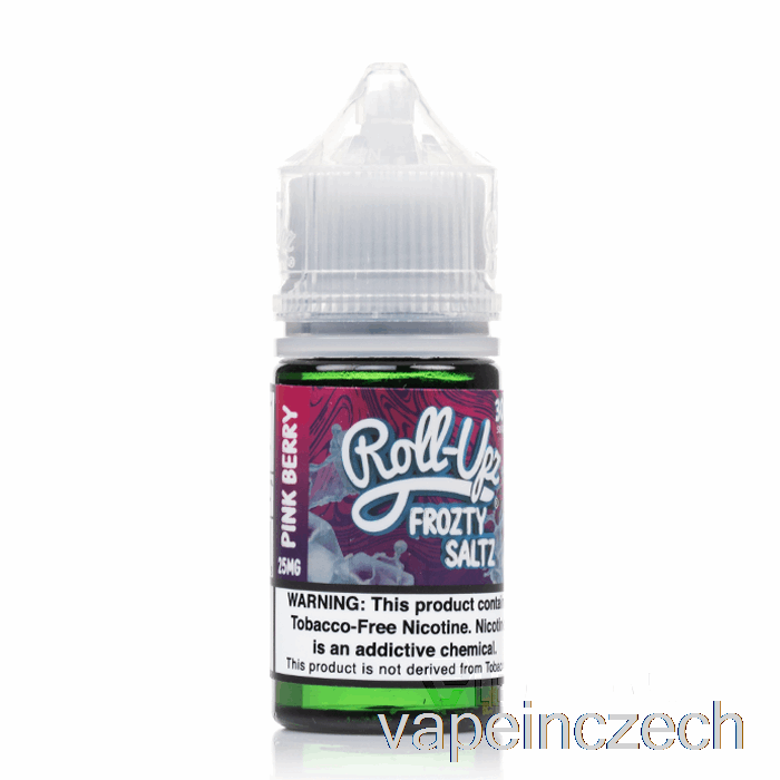 Růžové Bobule Led - Džus Roll-upz Sůl - 30 Ml 25 Mg Vape Per